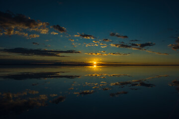 Sunrise at Salar de Uyuni (Uyuni Salt Flat) - Bolivia