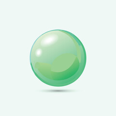 Realistic Soap Water Bubble Illustration Gradient Color Transparent White Background