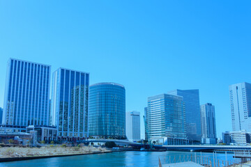 Obraz premium 高層ビル オフィス街