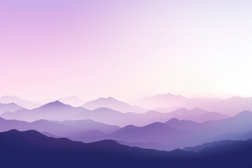 PNG vibrant mountain sunset illustration, transparent background