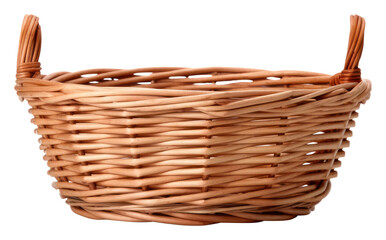 Fototapeta premium PNG Empty basket white background container absence.