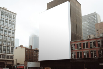 Obraz premium PNG Urban billboard mockup , transparent background