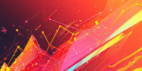 Energetic Sales Pitch: A bold, dynamic background for sales presentations, with energetic lines and shapes symbolizing growth and success.