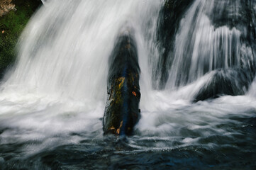 waterfall on the rocks