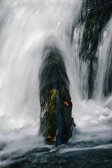 waterfall in the mountains