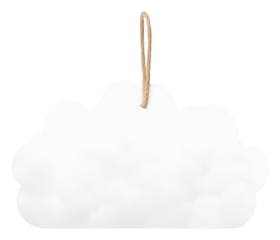 PNG Paper label cloud shape white white background accessories.