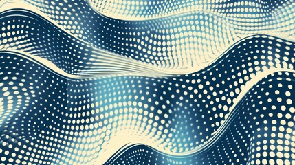 Abstract colorful design with brush strokes and polka dots on a dark background