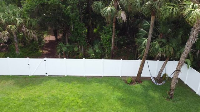 White Vinyl Fence Solid Privacy
For back yard protection and privacy