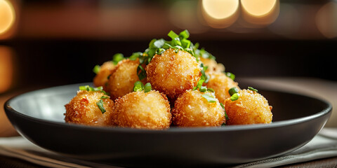 Fried Fish Balls on the table
