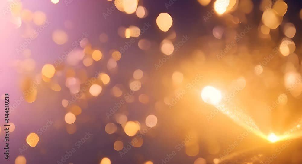 Poster gold glitter background with sparkle shine light confetti abstract motion background shining gold pa