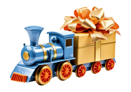 PNG Train toy vehicle ribbon.