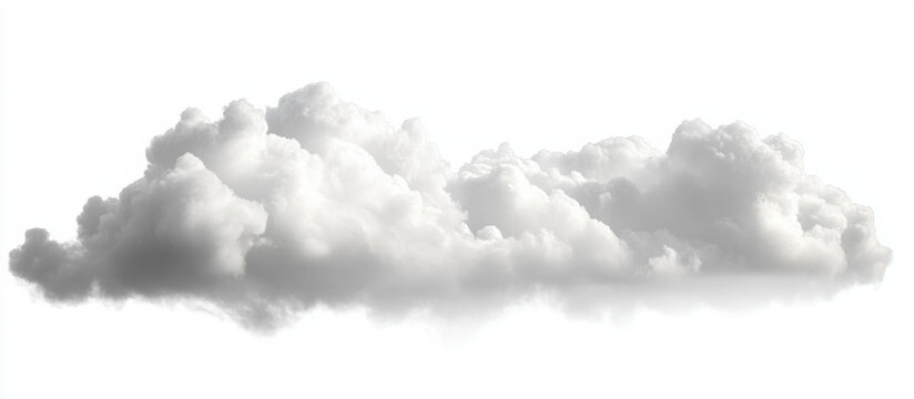 Realistic weather smooth cloud on transparent backgrounds 3d illustrations png
