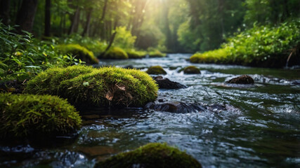 mountain river in the mountains