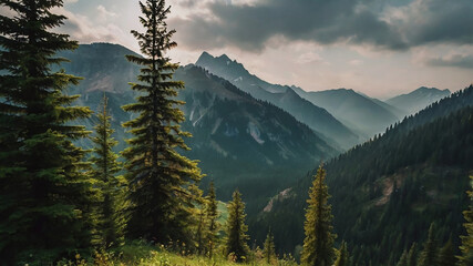 mountain river in the mountains
