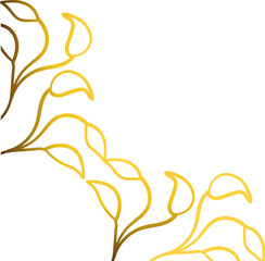 Luxury golden leaf design