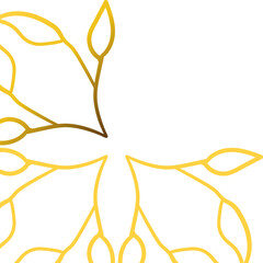 Luxury golden leaf design