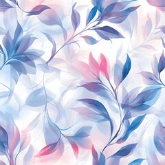 75. **Generate a seamless pattern of delicate, abstract floral elements in a soft, watercolor style.**