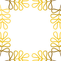 luxury golden wreaths design