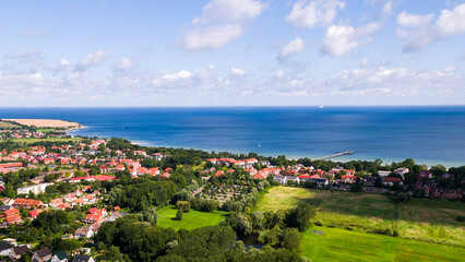 Fototapeta premium Boltenhagen on the Baltic Sea in Mecklenburg-Western Pomerania, Germany