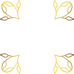 luxury golden wreaths design