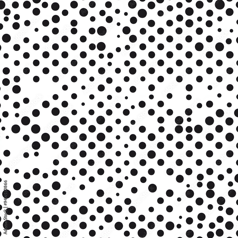 Aufkleber 52. **create a seamless pattern with modern, minimalist dots in a chic, monochrome color scheme.**