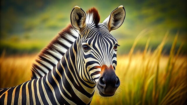 close up of a zebra in the wild