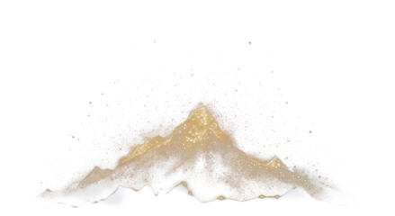 PNG Mountain sparkle light glitter nature night gold.