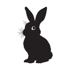Bunny Silhouettes for Crafting and Design