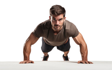 Fototapeta premium PNG Exercise sports adult man.