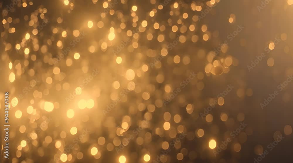 Poster gold glitter background with sparkle shine light confetti abstract motion background shining gold pa