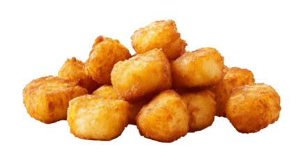 Tater tots isolate on transparency background png