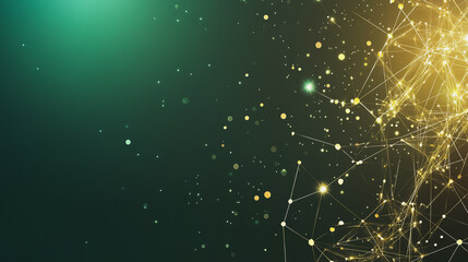 Abstract business connection of lines from nodes It is connected to endless nodes and represents the innovation of communication in the network.