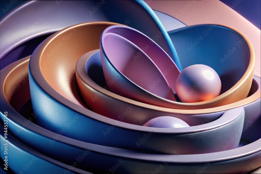 Poster a mesmerizing swirl of vibrant colors and dynamic shapes in a futuristic design, capturing the essen