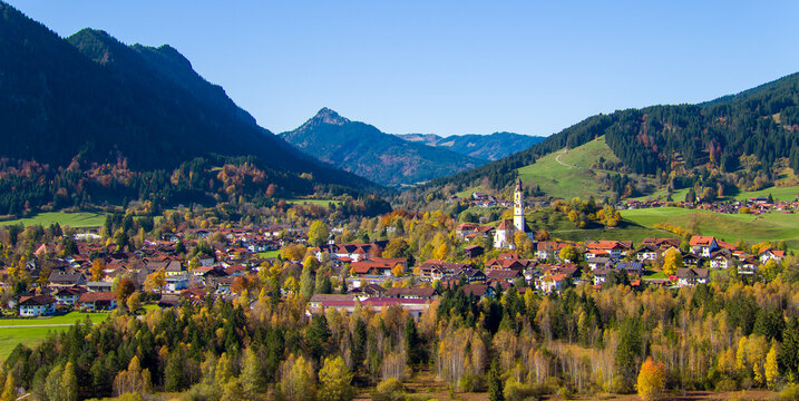 Pfronten im Allg&auml;u in the German Alps