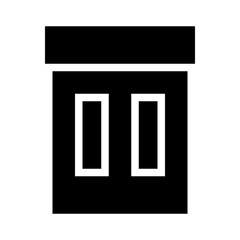 Garbage Bin Eco Ecology Single Icon Glyph Style