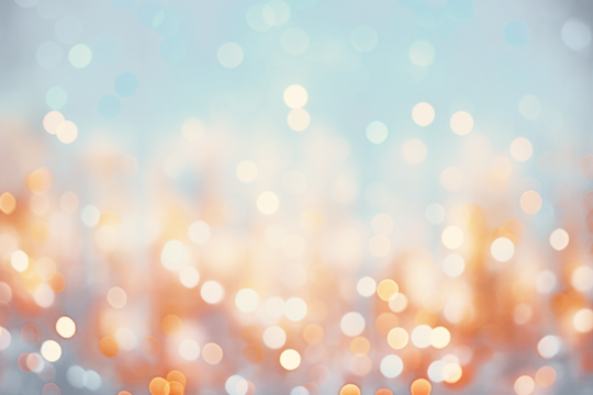 Colorful bokeh light  png overlay effect, transparent background