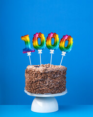 Balloon number 1000 - Number of followers or likes