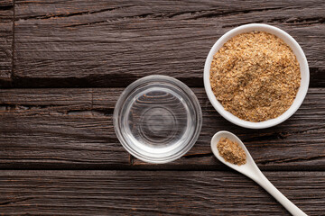 Soy fiber and mineral water to cleanse the colon - Healthy diet