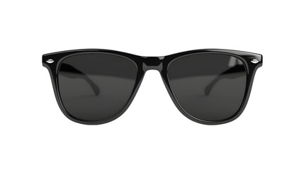 Black sunglasses isolated on transparent background.