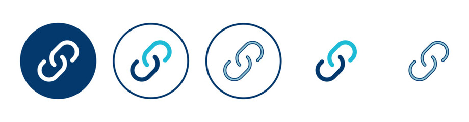 Naklejka premium External link symbol icon vector. Link icon isolated on white background. Link vector icon. Hyperlink chain symbol