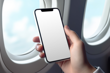 Smartphone screen png transparent mockup