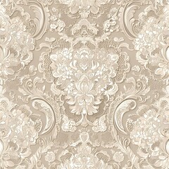 108. **Generate a seamless pattern of intricate, vintage lace in a delicate, muted color scheme.**