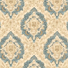 108. **Generate a seamless pattern of intricate, vintage lace in a delicate, muted color scheme.**