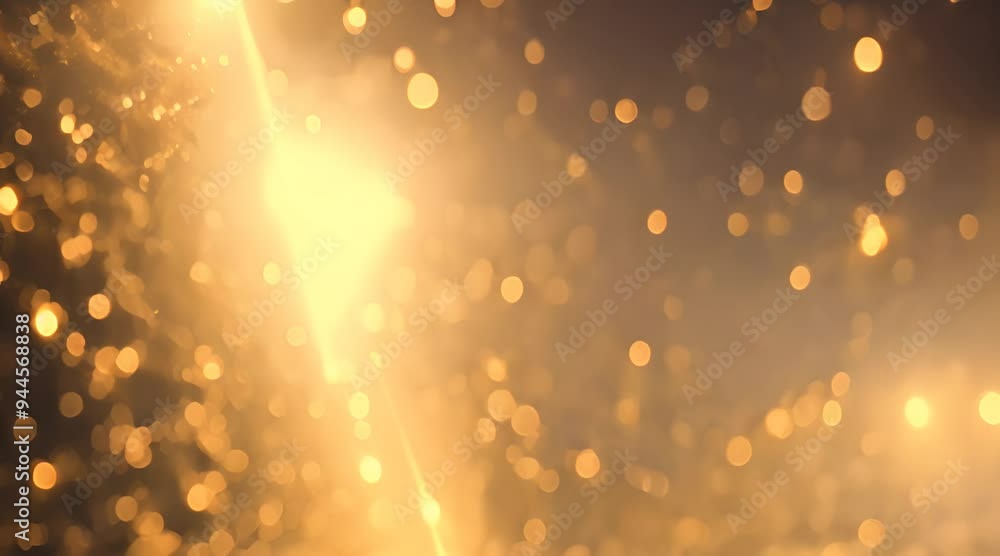 Poster gold glitter background with sparkle shine light confetti abstract motion background shining gold pa