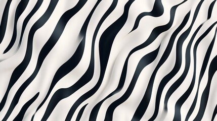 High contrast abstract pattern with bold black and white lines mimicking zebra skin