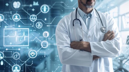 Innovative Healthcare: Doctor Embracing Holistic Medicine and Technological Advancements for a Brighter Future