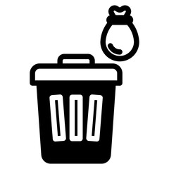 Garbage Bin Vector Icon