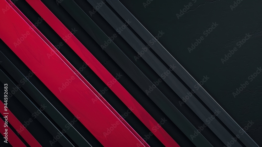 Poster crimson velocity: dynamic diagonal lines in striking red and deep black for a powerful, modern aesth