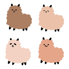 Sheep Vector | Cute Line Art | Minimalist Design