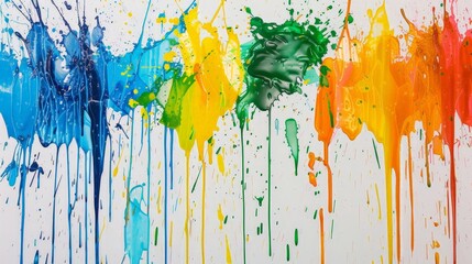 Abstract colorful paint splatter background.
